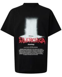 Balenciaga - Bal Sticker Tee Sn64 - Lyst