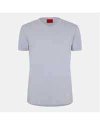 HUGO - Short Sleeve V Neck T Shirt - Lyst