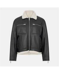 Represent - Shearling Tailored Jacket - Lyst