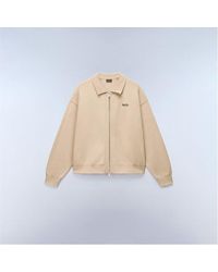 Napapijri - Optical Full Zip Crew Neck Jumper - Lyst