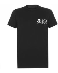 Philipp Plein Classic Logo T Shirt - Black