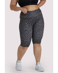 Wolf & Whistle - Eco Dusty Leopard Curve Shorts - Lyst