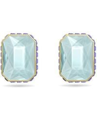 Swarovski - Chroma Stud Earrings, Octagon Cut, Multicolored, Gold-tone Plated - Lyst