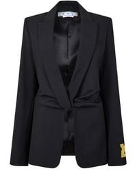 Off-White c/o Virgil Abloh - Duchesse Twisted Duchesse Fabric Suit Jacket - Lyst