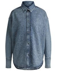 BOSS - Long Sleeve Denim Shirt - Lyst