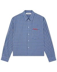 About Blank - Long Sleeve Patterned Shirt - Lyst