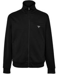 Prada - Technical Fabric Relaxed Fit Tracksuit Top - Lyst