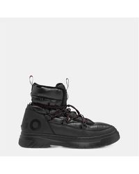 HUGO - Urian Halb Hlmx Flat Ankle Boots - Lyst
