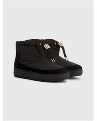 Tommy Hilfiger - Th Monogram Suede Snow Boots - Lyst