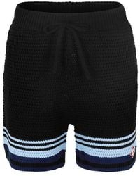CASABLANCA - Crochet Woven Tracksuit Shorts - Lyst