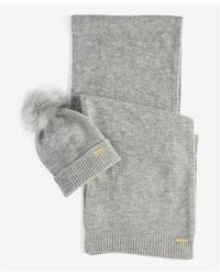 Barbour - Sparkle Beanie & Scarf Gift Set - Lyst