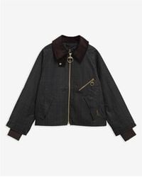 Barbour - Arlene Cotton Long Sleeve Full Zip Wax Jacket - Lyst