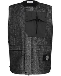 Stone Island Reflective Utility Vest in Grey for Men | Lyst UK