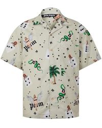 Palm Angels - Pin Up Bowling Shirt - Lyst