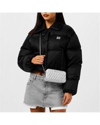 Miu Miu - Cropped Nylon Down Jacket - Lyst