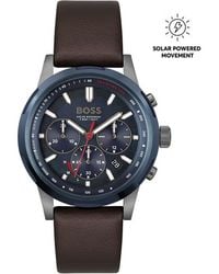 BOSS - Solar-Powered Chronograph Watch with Recycled Materials - Lyst