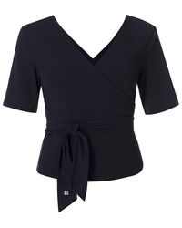 Sweaty Betty - Soft Flow Wrap Short Sleeve Performance Gym Top - Lyst