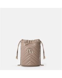Gucci - Gg Marmont Small Bucket Bag - Lyst