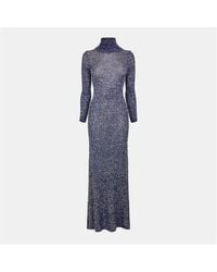 Balenciaga - Sequin Knit Maxi Dress - Lyst