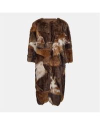 Prada - Patchwork Textured Insulated Shearling Jacket - Lyst