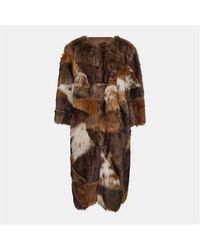 Prada - Patchwork Textured Insulated Shearling Jacket - Lyst