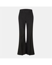 Balenciaga - High Rise Wide Leg Trousers - Lyst
