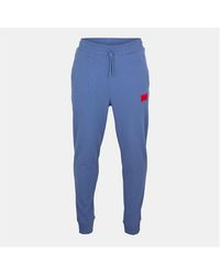 HUGO - Doak Closed Hem Jogging Bottoms With Logo Detail - Lyst