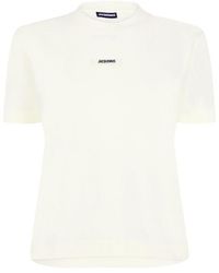 Jacquemus - Logo Cotton Le T-Shirt Gros Grain - Lyst