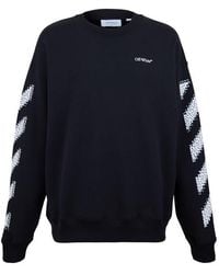 Off-White c/o Virgil Abloh - Skate Relaxed Fit Crew Sweatshirt - Lyst
