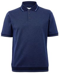 Pal Zileri - Pattern Short Sleeve Polo Shirt - Lyst