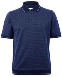 Pal Zileri - Pattern Short Sleeve Polo Shirt - Lyst