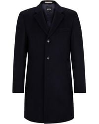 BOSS - Hyde Tailored Fit Long Formal Coat - Lyst