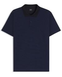 BOSS - Short Sleeve Polo Shirt With Ribbed Collar (C Parlay) - Lyst