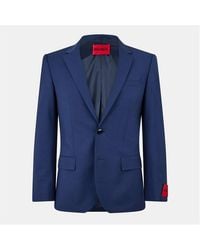 HUGO - Henry Flex Single-Breasted Suit Jacket - Lyst