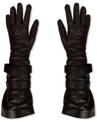 Saint Laurent - Leather Aviator Gloves - Lyst