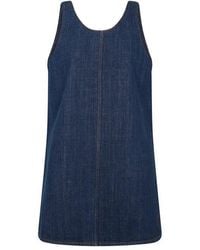 Ami Paris - Denim Mini Dress - Lyst