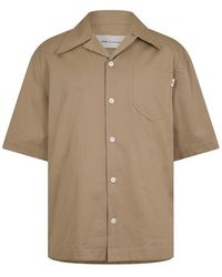 Ami Paris - Camp Collar Short Sleeve Plain Shirt - Lyst