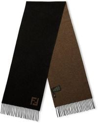 Fendi - Ff Wool And Cashmere Scarf - Lyst