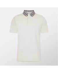 Aquascutum - Aquact Chk Cllr Polo - Lyst