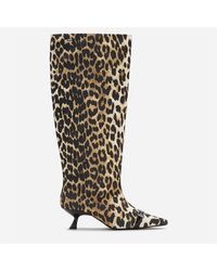 Ganni - Slouchy Knee High Boots - Lyst