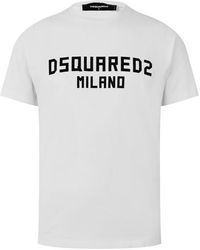 DSquared² - Milano Cool Fit Logo Print T-Shirt - Lyst