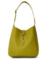 Saint Laurent - Le5A7 Leather Hobo Bag - Lyst