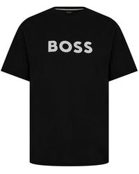 BOSS - Logo Print T-shirt - Lyst