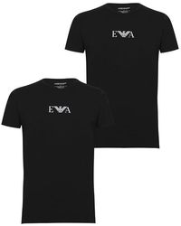 Emporio Armani - 2 Pack Chest Logo T Shirt - Lyst