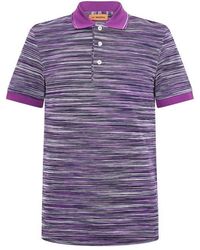 Missoni - Short Sleeve Tipped Polo Shirt - Lyst