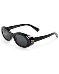 Miu Miu - Sun 0Mu B09S Ld63 Oval Sunglasses - Lyst