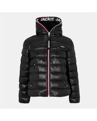 Jacket - Hooded Insulated Medium Puffer Jacket - Lyst