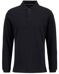 Barbour - Essentials Long Sleeve Polo Shirt - Lyst