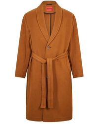 HUGO - Overcoat - Lyst