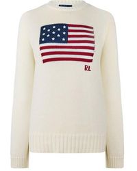 Polo Ralph Lauren - Flag Knit Jumper - Lyst